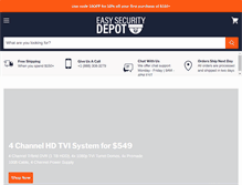 Tablet Screenshot of easysecuritydepot.com